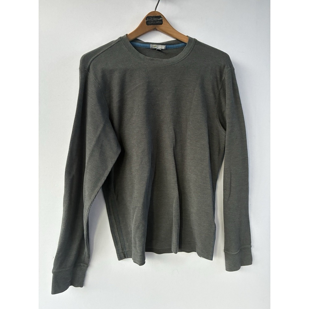Toad & Co Colorless Crew Neck Long Sleeve Shirt Blue Mens Medium